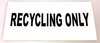 Wheelie Bin Sticker "Recycling Only"