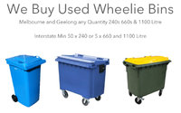 We Buy Used Wheelie Bins