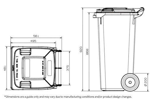 120_Litre_Wheelie_Bin_Specifications