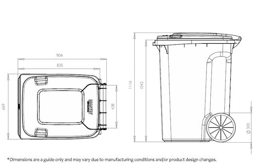360_Litre_Wheelie_Bin_Specifications
